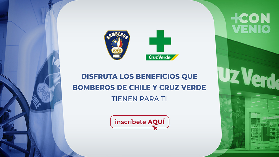 Convenio Bomberos de Chile y Cruz Verde